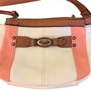 B.O.C. Pink and Cream Shoulder Bag